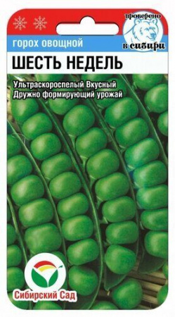Горох Шесть Недель 5гр (Сибирский Сад) - "Наш сад"