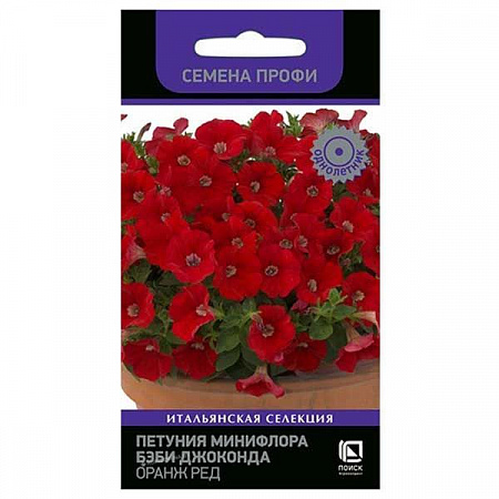 Петуния Минифлора Бэби Джоконда Оранж Ред 10шт, сер. Профи (Поиск) - "Наш сад"