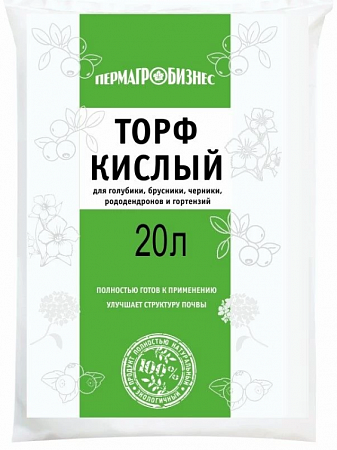 Торф Кислый 20л (ПАБ) - "Наш сад"
